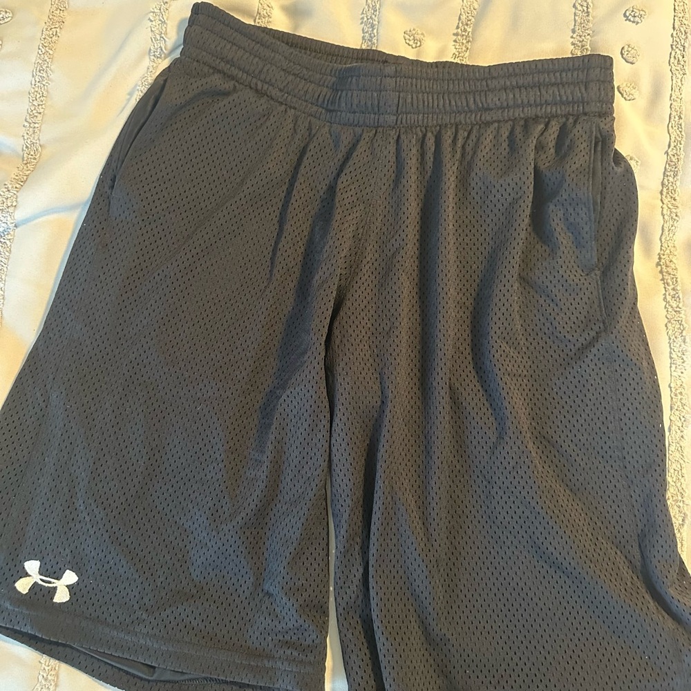 Under Armour Black Athletic Shorts YXL